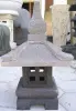 Product image 3 of the product “Japanese style Garden Lantern, made from Andesit Stone. Multipart. 50 cm Height, Roof is 30 cm width. ”